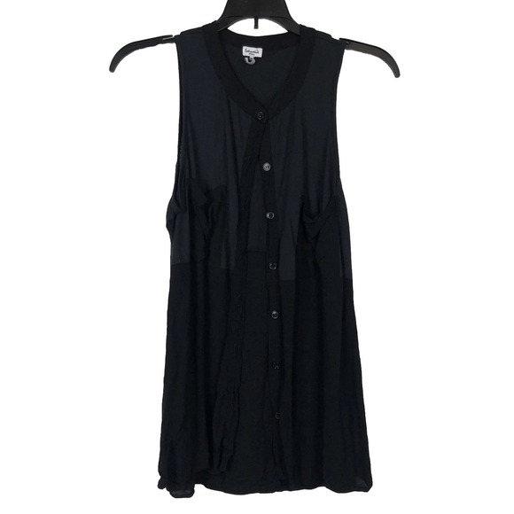 Splendid Tops - Splendid womens blouse size s Button up Black Sleeveless